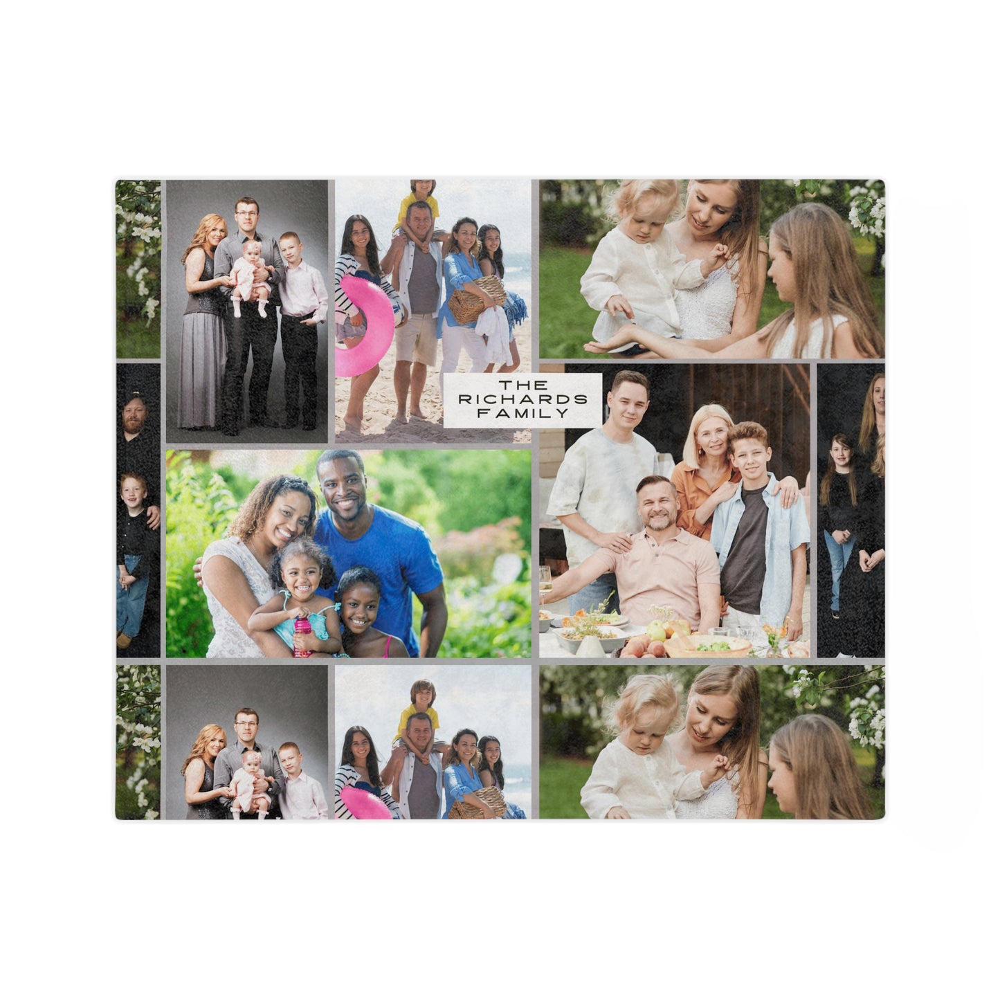 Personalized Family Photo Blanket