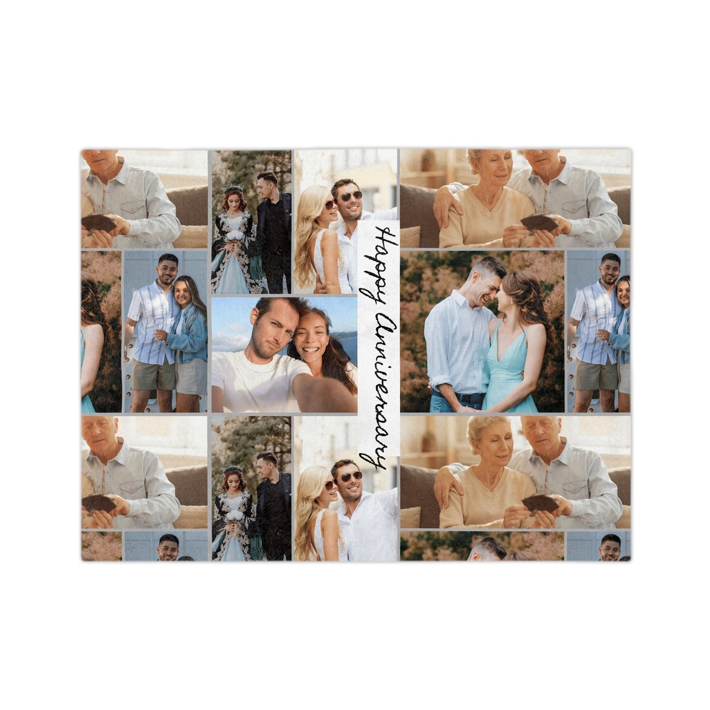 Personalized Anniversary Blanket