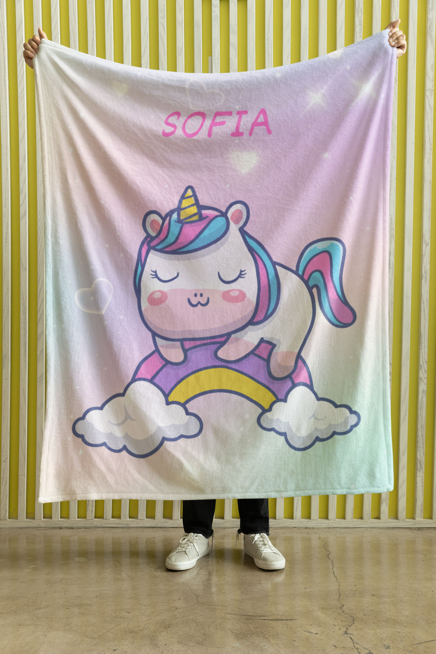 Personalize Unicorn Blankets