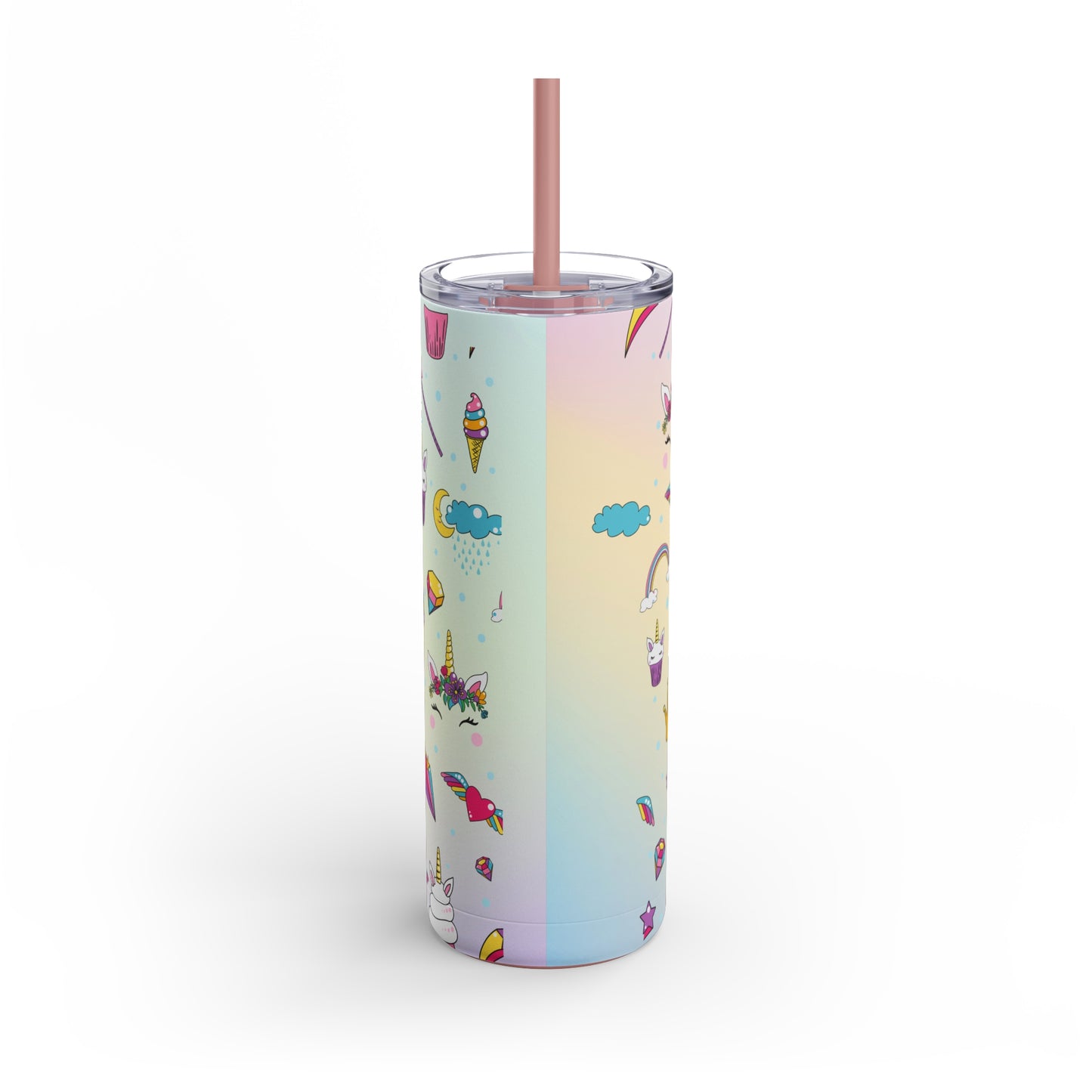 Unicorns Skinny Matte Tumbler, 20oz