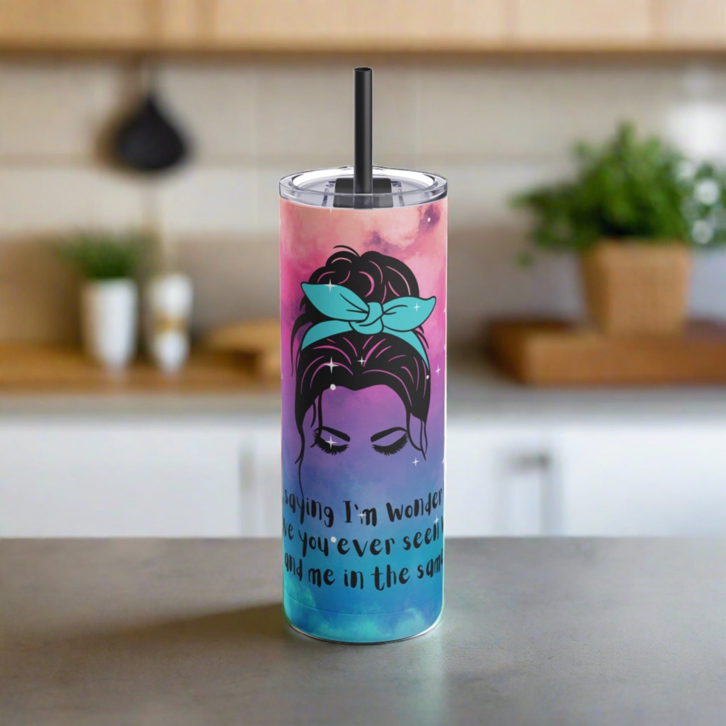 I'm not saying I'm Wonder Woman Skinny Matte Tumbler, 20oz