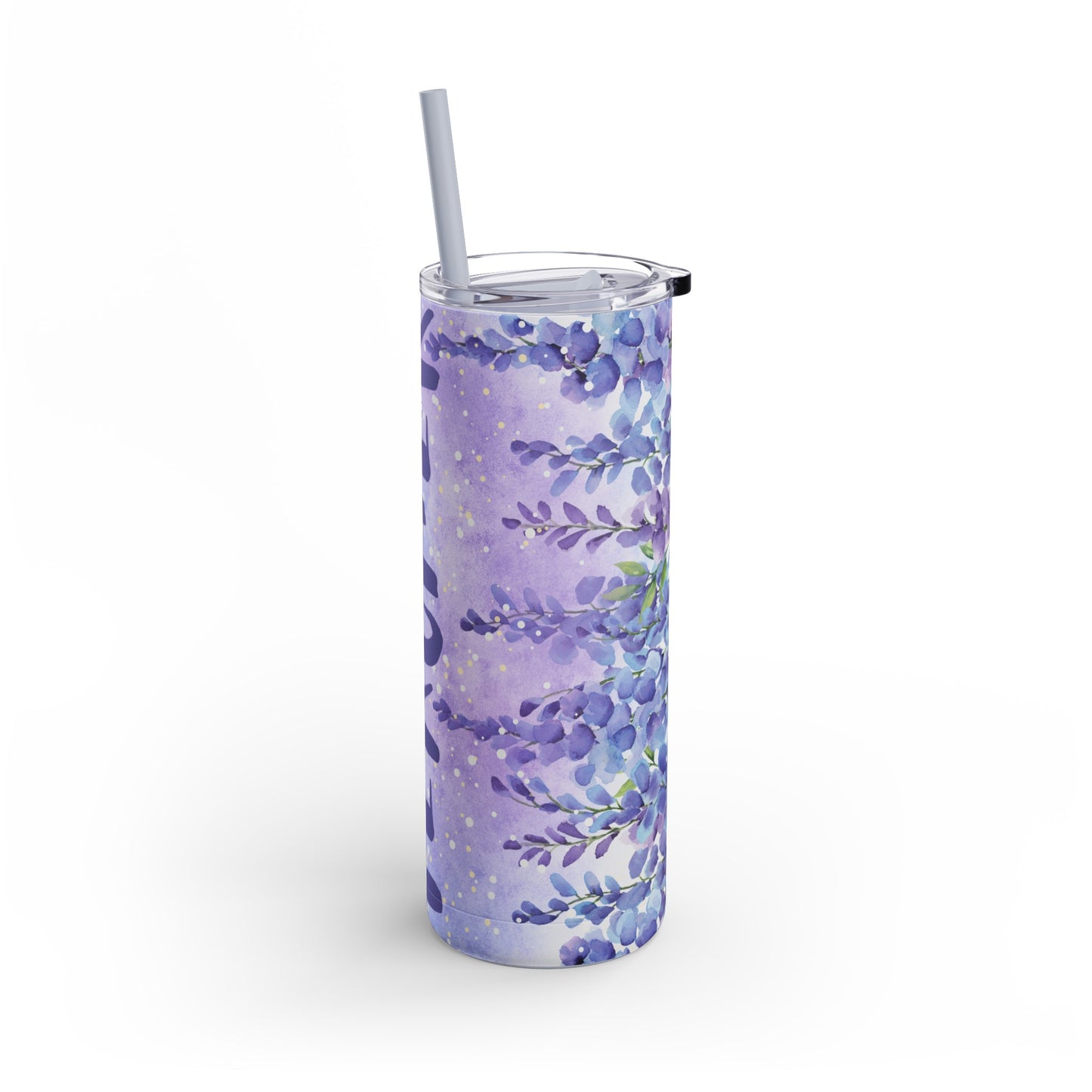 Teacher Flowers Skinny Matte Tumbler, 20oz