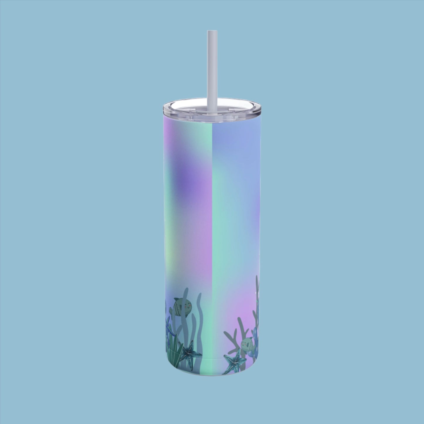 Mermaid Skinny Matte Tumbler, 20oz