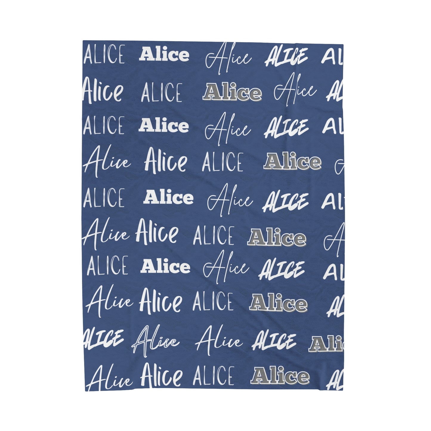 Personalized Velveteen Plush Blanket - Cozy Gift for Alice3