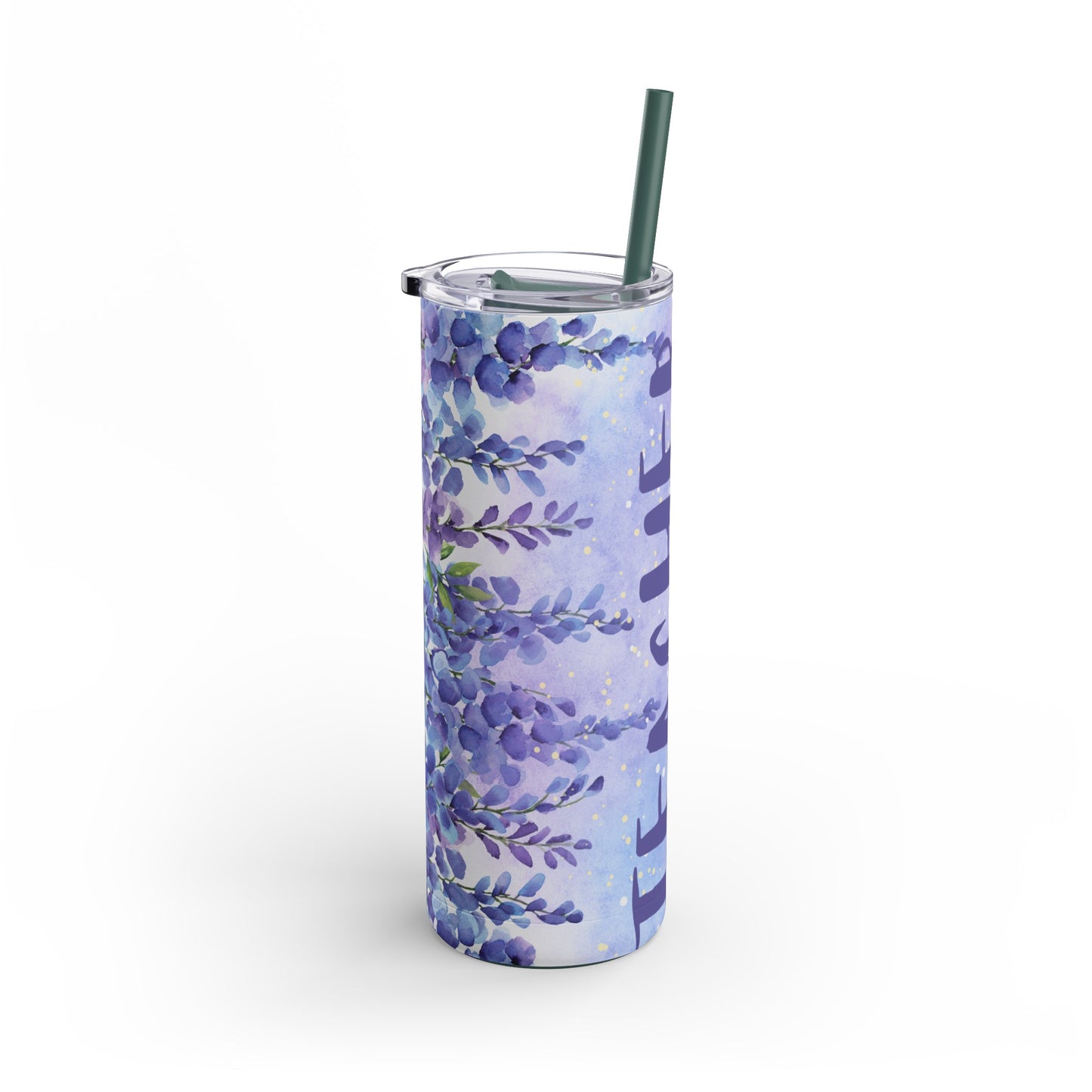 Teacher Flowers Skinny Matte Tumbler, 20oz