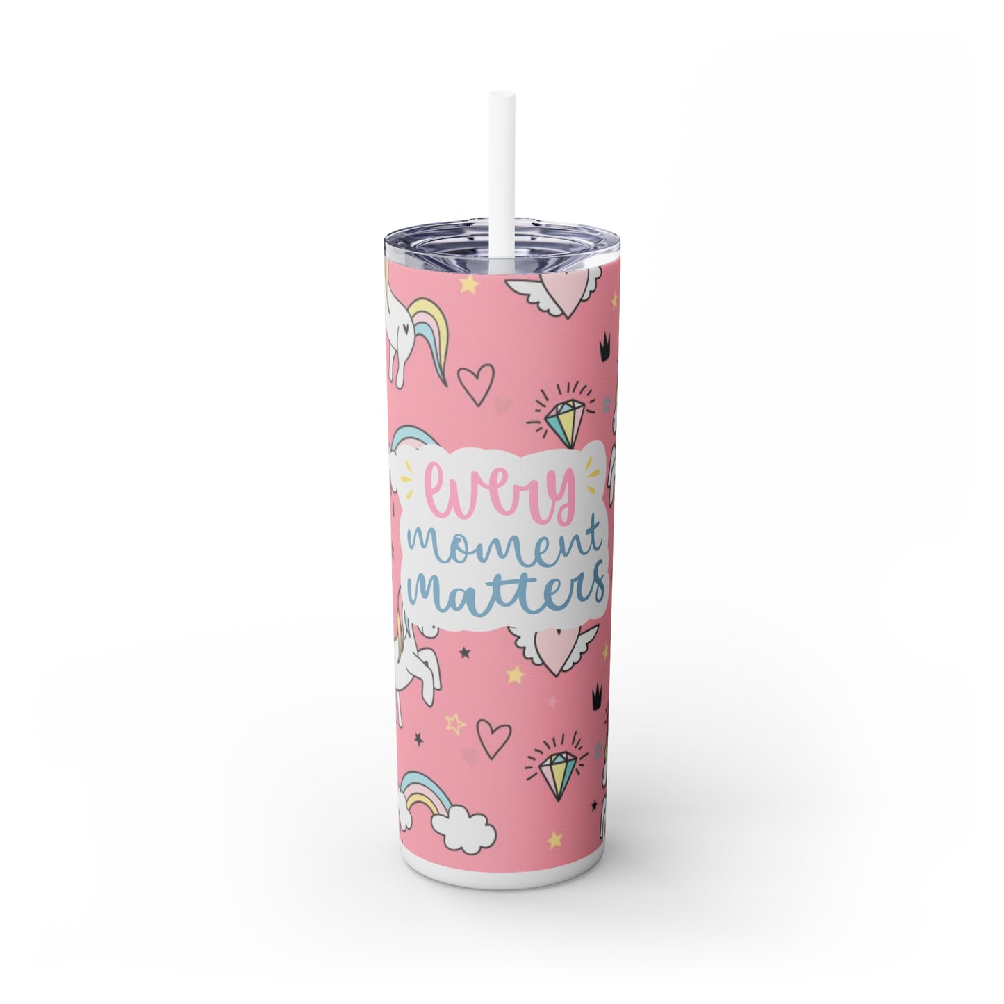 Skinny Tumbler with Straw, 20oz