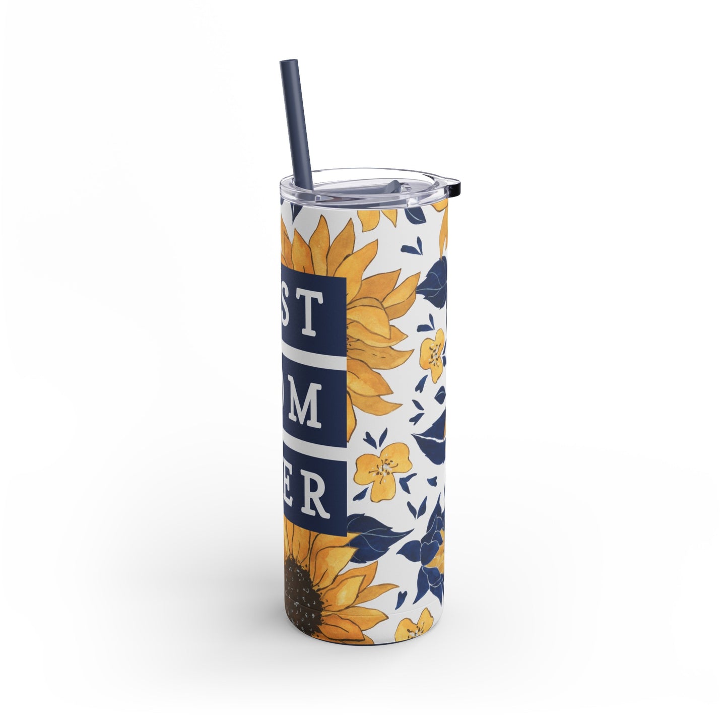 Best Mom Ever Yellow Skinny Matte Tumbler, 20oz