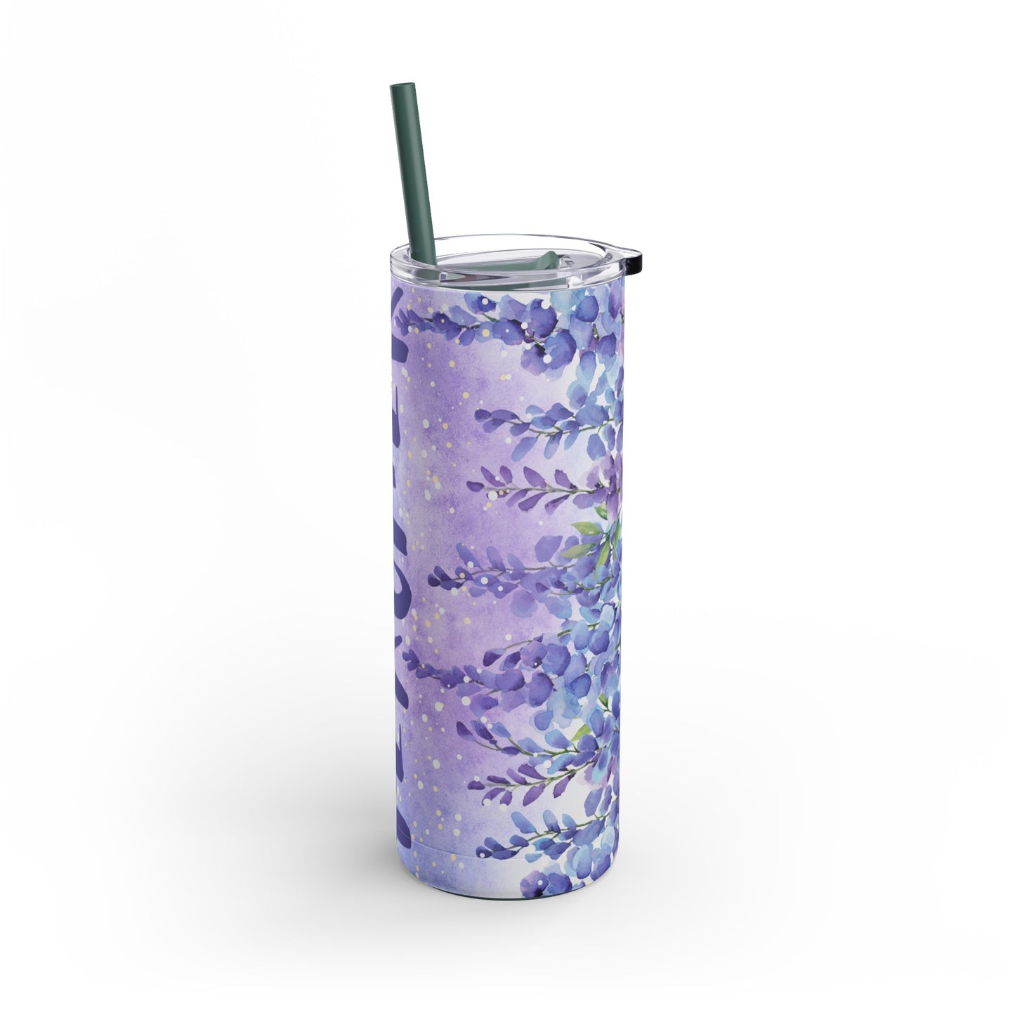 Teacher Flowers Skinny Matte Tumbler, 20oz