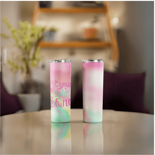 Let your light shine Skinny Matte Tumbler, 20oz