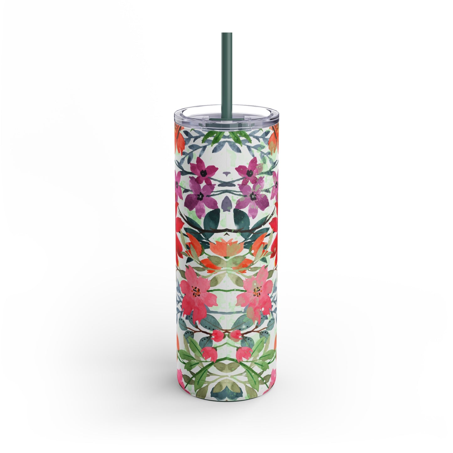 Teacher floral Skinny Matte Tumbler, 20oz