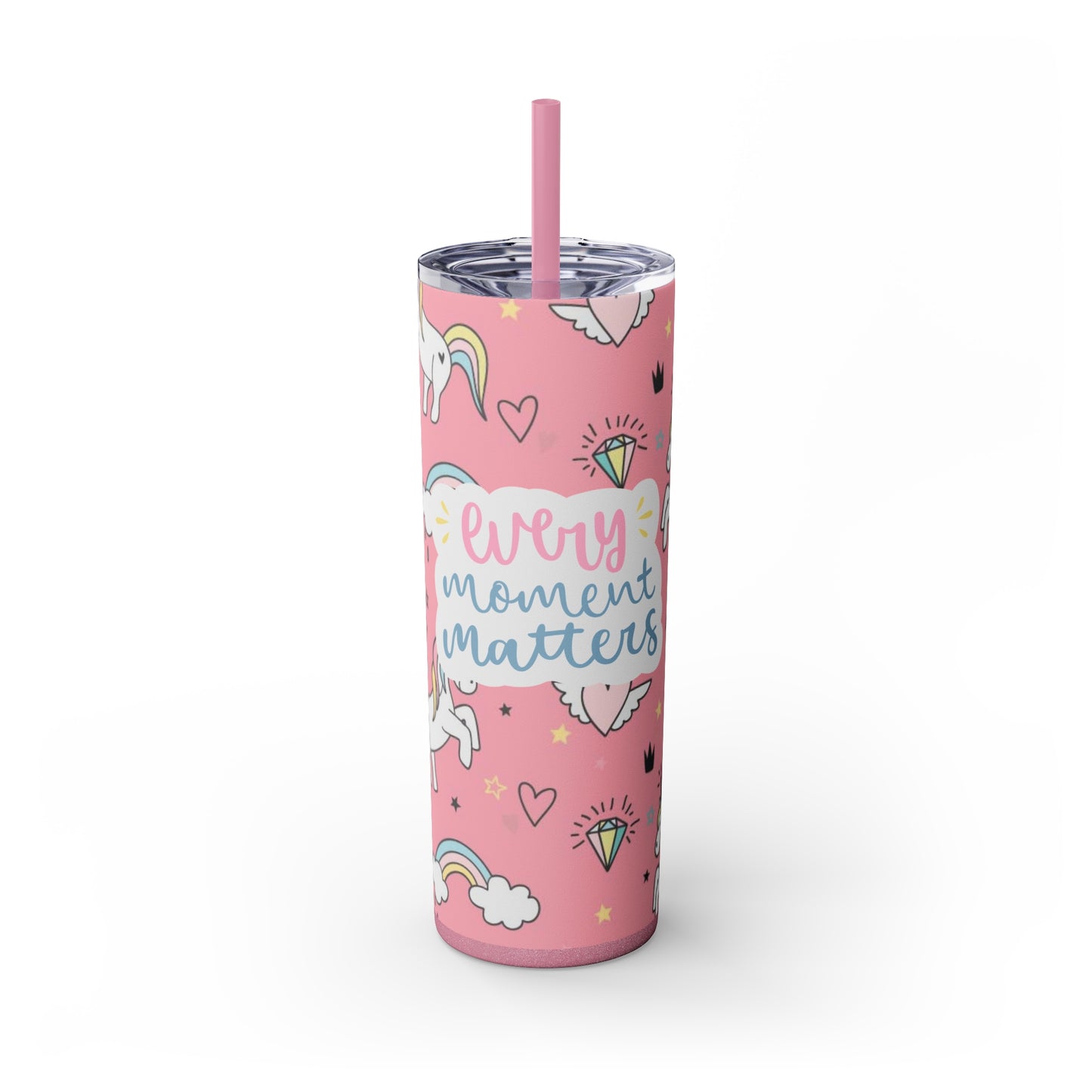 Skinny Tumbler with Straw, 20oz