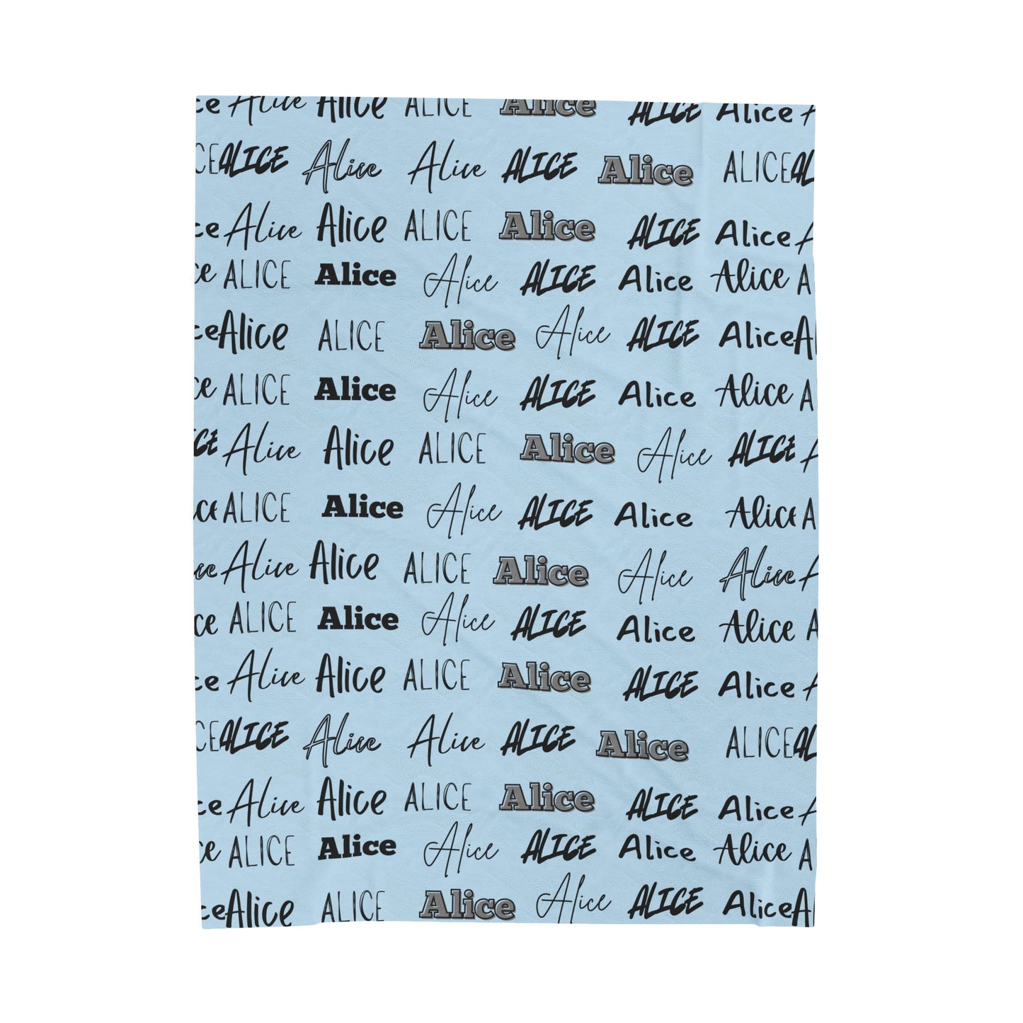 Personalized Velveteen Plush Blanket - Cozy Gift for Alice5