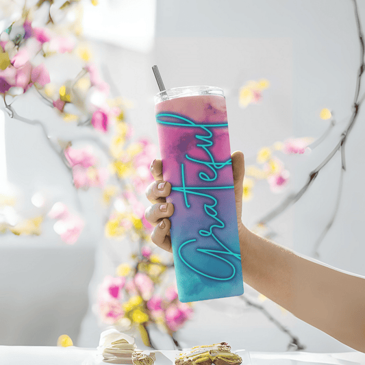 Grateful Skinny Matte Tumbler, 20oz