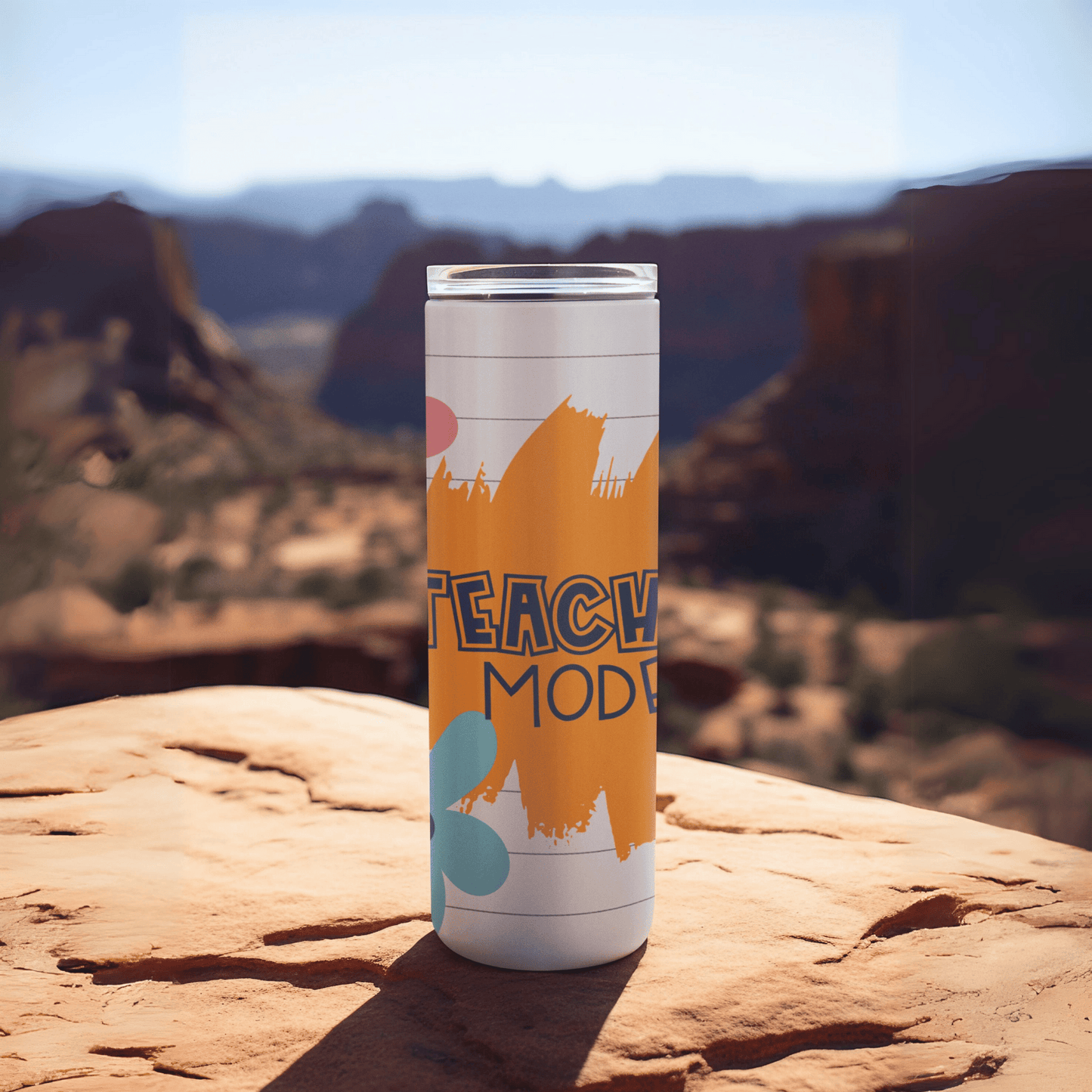 Teacher Mode Skinny Matte Tumbler, 20oz