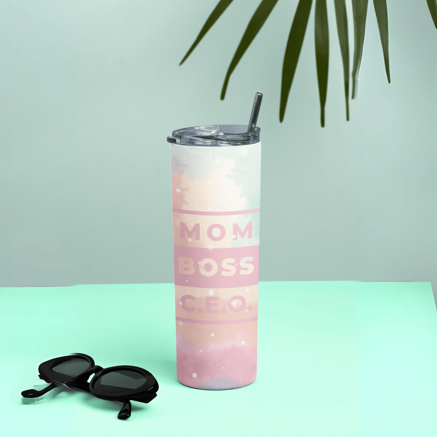 Mom Boss Skinny Matte Tumbler, 20oz