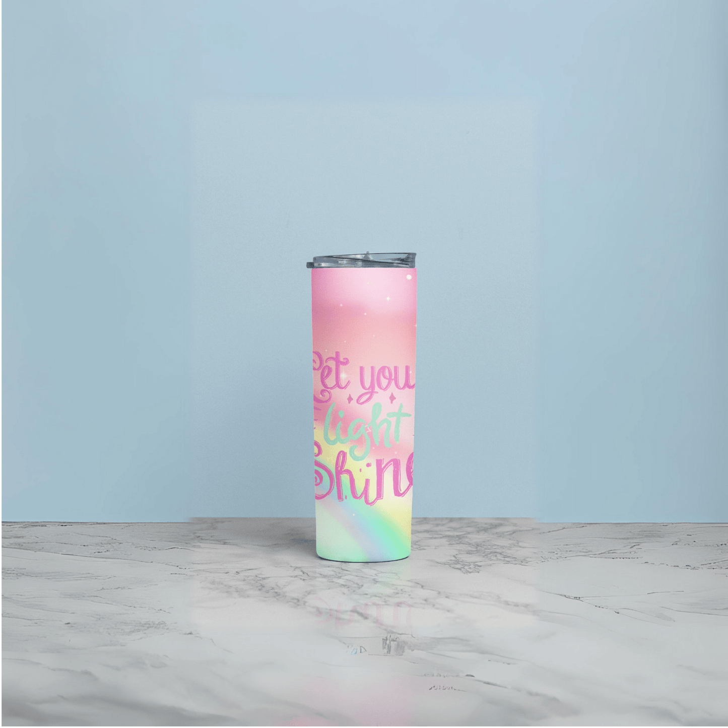 Let your light shine Skinny Matte Tumbler, 20oz