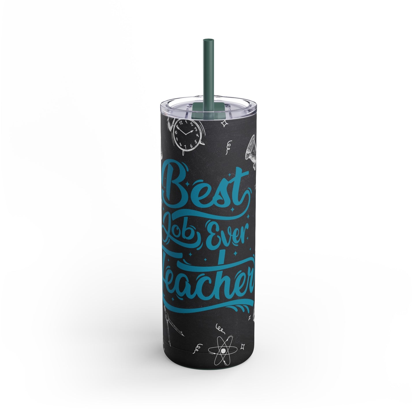 Best Teacher Ever Skinny Matte Tumbler, 20oz