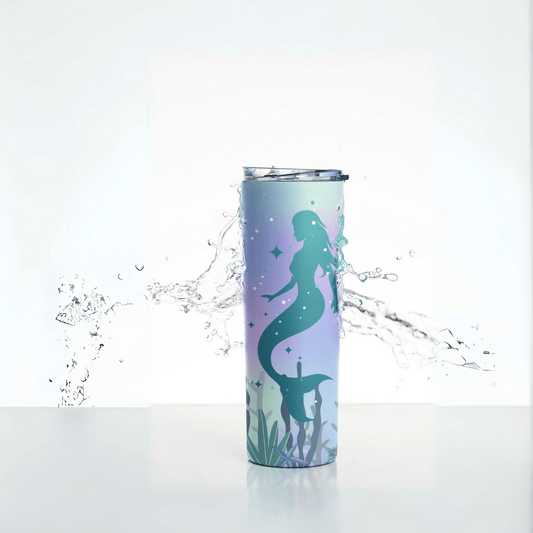 Mermaid Skinny Matte Tumbler, 20oz