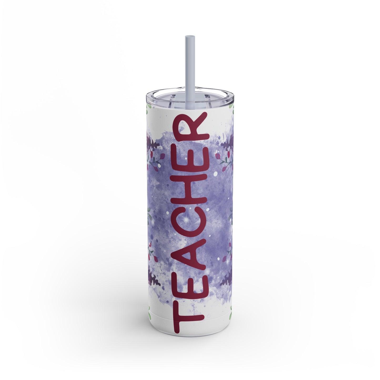 Teacher Roses Skinny Matte Tumbler, 20oz