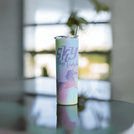 Sky is the limit Skinny Matte Tumbler, 20oz