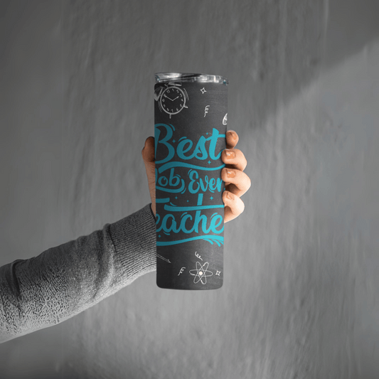 Best Teacher Ever Skinny Matte Tumbler, 20oz