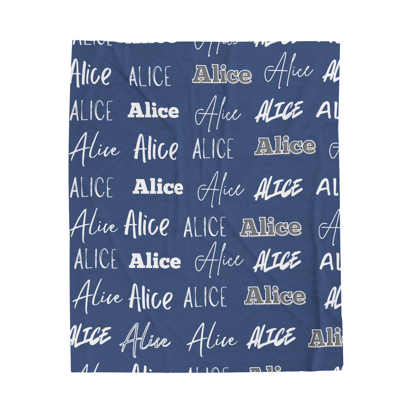 Personalized Velveteen Plush Blanket - Cozy Gift for Alice3