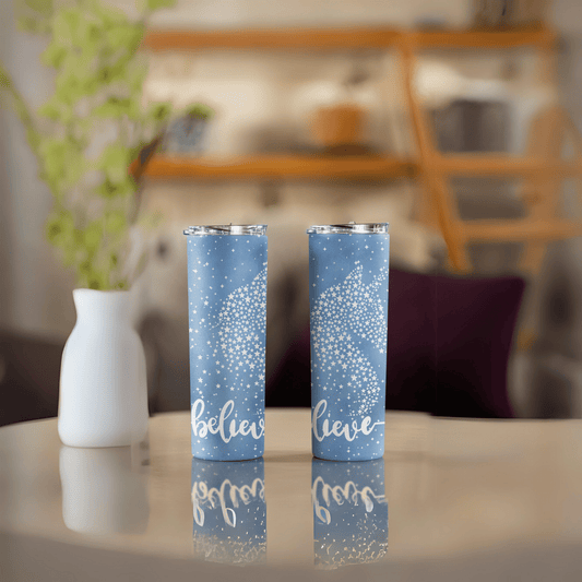 Believe Skinny Matte Tumbler, 20oz