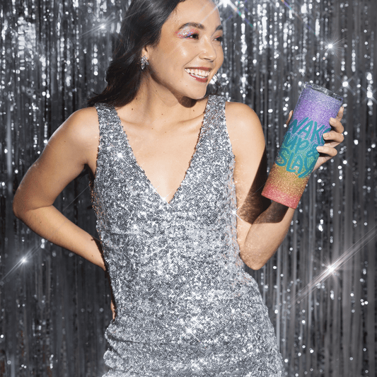 Wake up and Slay Skinny Matte Tumbler, 20oz