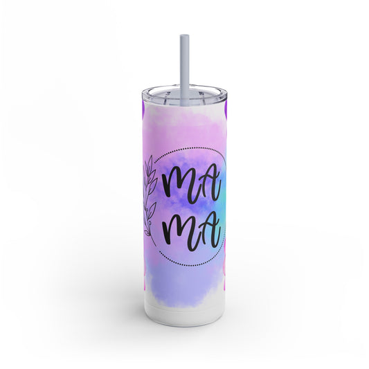 Mama Flowers Skinny Matte Tumbler, 20oz