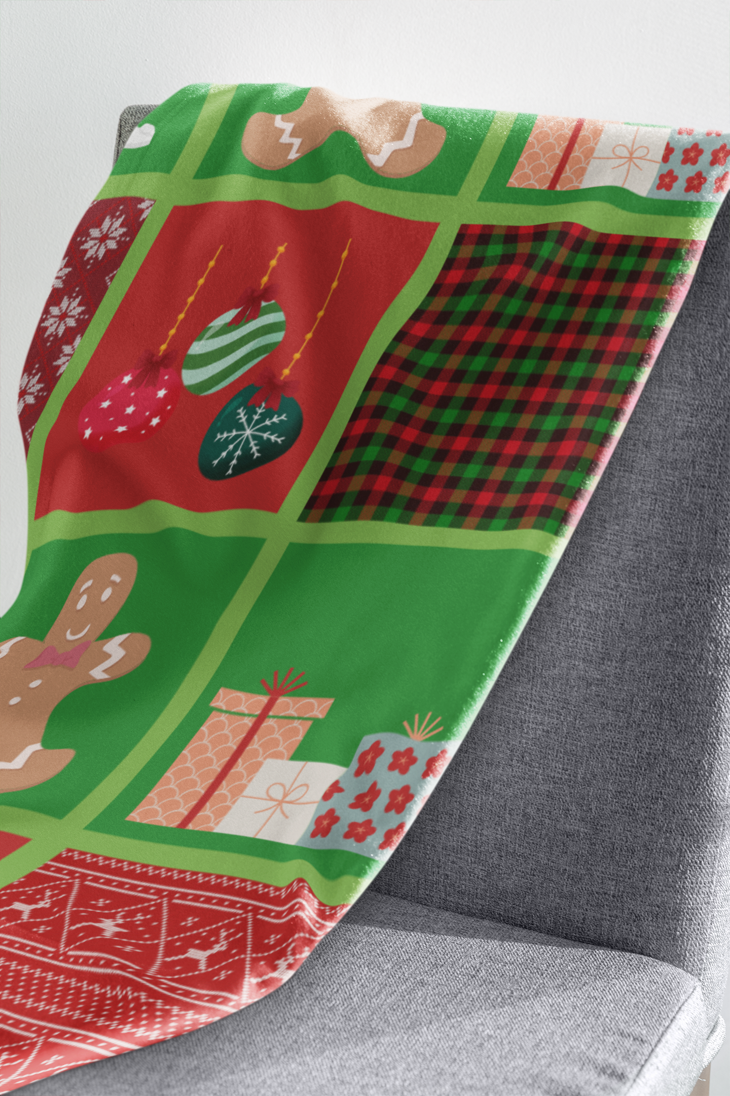 Personalized Velveteen Plush Blanket - Festive Holiday Decor 3